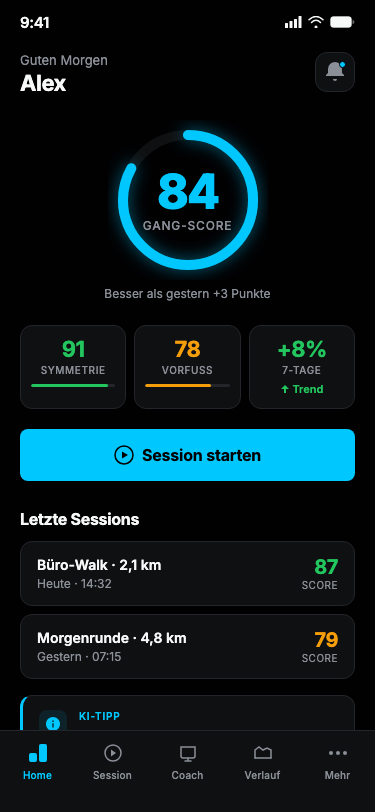 Solerise App: Home Dashboard